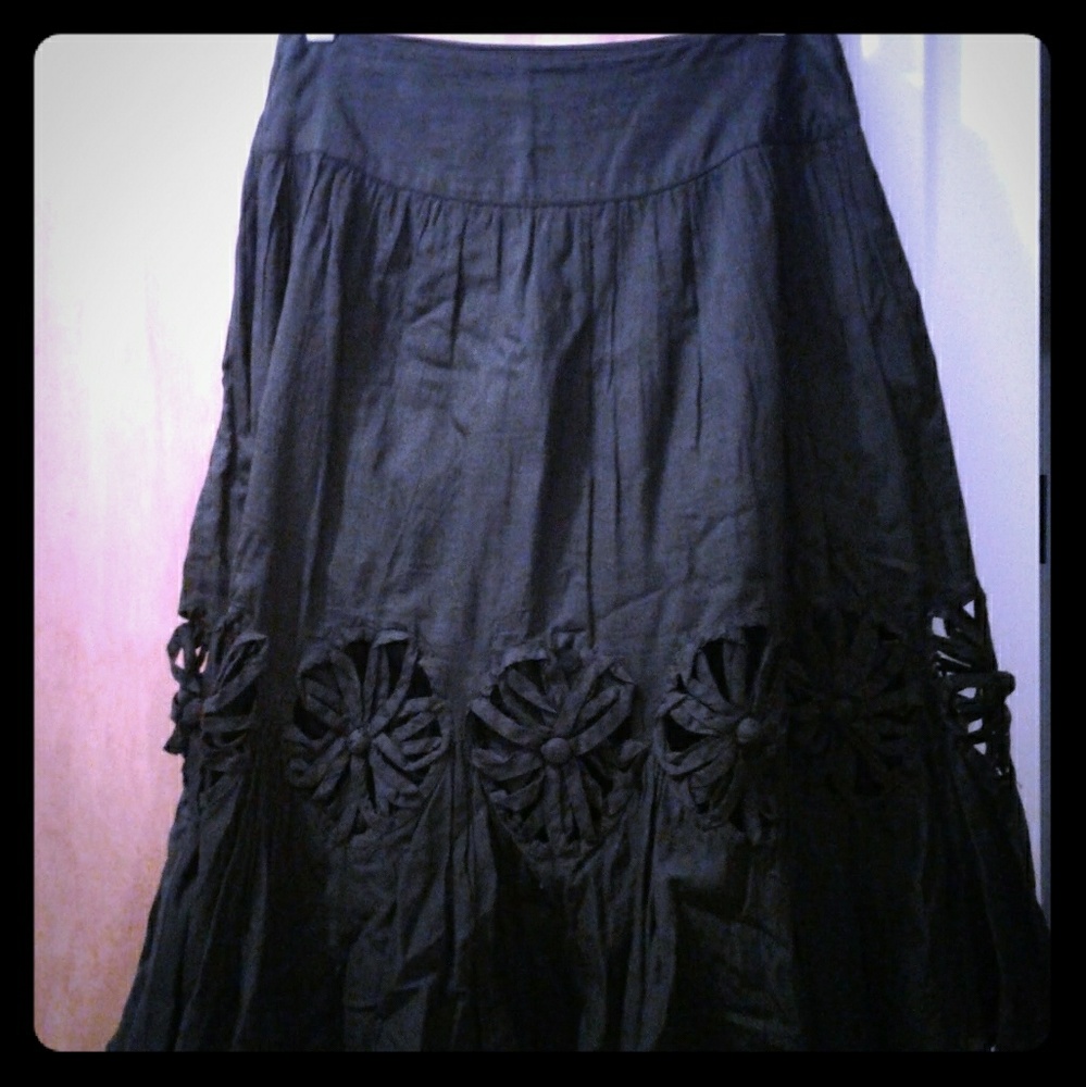 Black skirt from anthropoloie